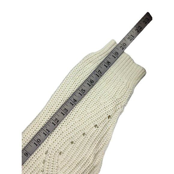 Time & Tru Women's Knitted Cream Sweater - Picture 7 of 7